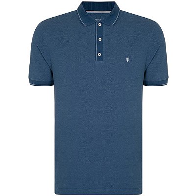 Camisa Polo Individual Regular IN24 Azul Infinity Masculino