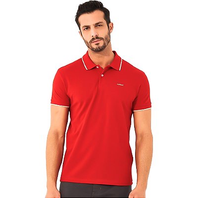 Camisa Polo Colcci Line OU24 Vermelho Sparkly Masculino