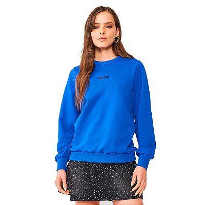 Moletom Colcci Comfort OU24 Azul Ultra Feminino