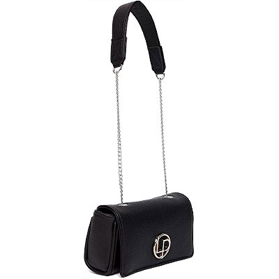 Bolsa Crossbody Easy Lança Perfume Metal OU24 Preto Feminino