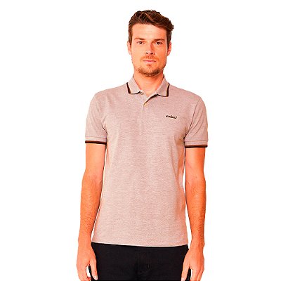 Camisa Polo Colcci Double Lines Ou24 Rosa Flutter Masculino