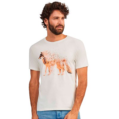 Camiseta Acostamento Casual Ou24 Off White Masculino