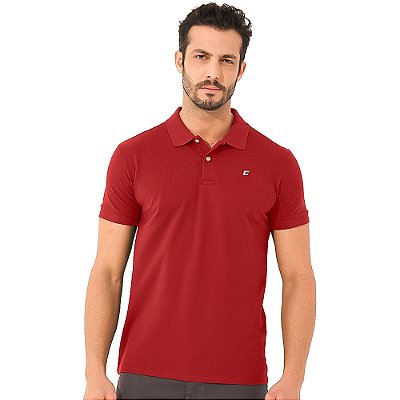 Camisa Polo Colcci Slim Ou24 Vermelho Sparkly Masculino