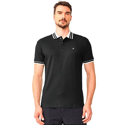 Camisa Polo Colcci Lines Ou24 Preto Masculino