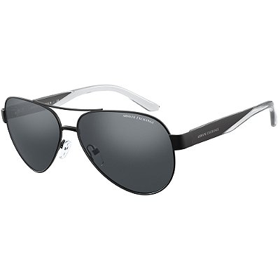 Óculos de Sol Armani Exchange 2034S 60636G Preto Masculino