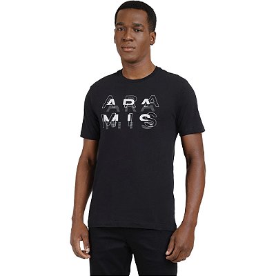 Camiseta Aramis Modern Logo In24 Preto Masculino