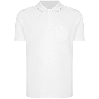 Camisa Polo Individual Basic Com Bolso Ou24 Branco Masculino