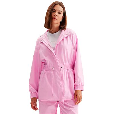 Parka Easy Lança Perfume Utility Hood Ou24 Rosa Feminino