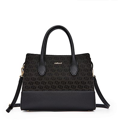 Bolsa Tote Colcci Jacquard In24 Preto Feminino
