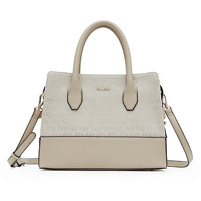 Bolsa Tote Colcci Jacquard In24 Off White Feminino