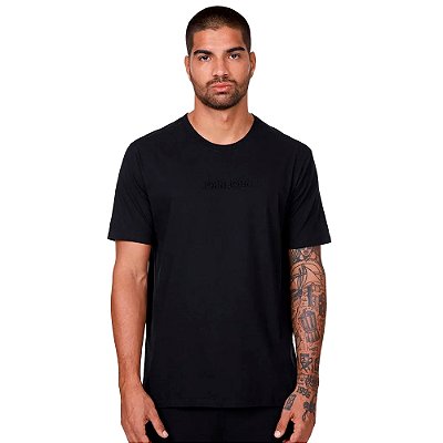 Camiseta John John Embossed Regular In24 Preto Masculino