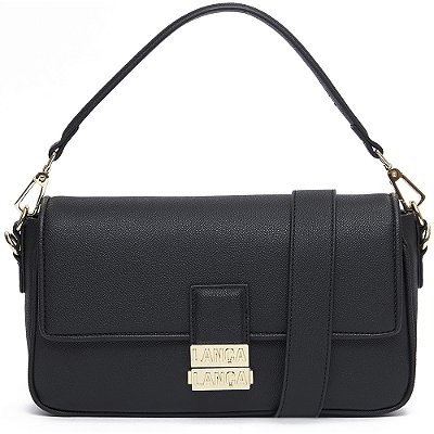 Bolsa Shoulder Lança Perfume Fecho In24 Preto Feminino