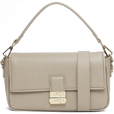 Bolsa Shoulder Lança Perfume Fecho In24 Bege Feminino