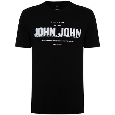 Camiseta John John Regular All Winter In24 Preto Masculino