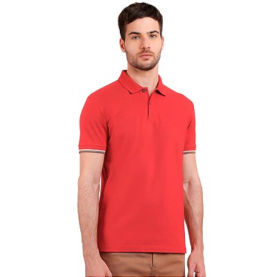 Camisa Polo Aramis Piquet Frisos In24 Vermelho Masculino