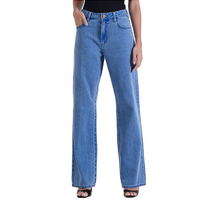 Calça Jeans Forum Raquel Wide Leg In24 Azul Indigo Feminino