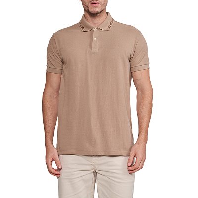 Camisa Polo Colcci Jeans In24 Bege Masculino