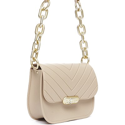 Bolsa Crossbody Lança Perfume Inject In24 Bege Feminino