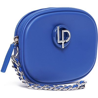 Bolsa Clutch Easy Lança Perfume Enfeite In24 Azul Feminino