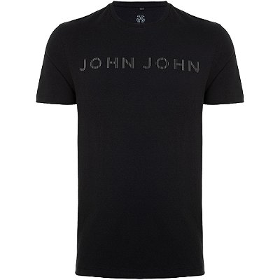 Camiseta John John Regular Bernard In24 Preto Masculino