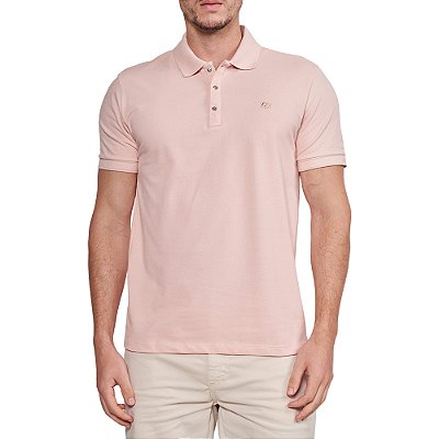 Camisa Polo Colcci Slim In24 Rosa Flutter Masculino