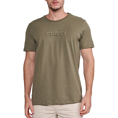Camiseta Colcci Malha In24 Verde Dragon Masculino