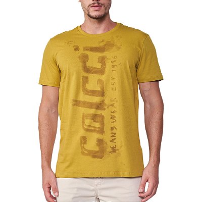 Camiseta Colcci Malha In24 Verde Biome Masculino