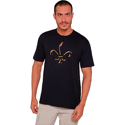Camiseta Dudalina Big Logo In24 Preto Masculino
