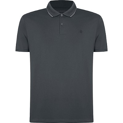 Camisa Polo Individual Basic Regular Ou24 Cinza Masculino