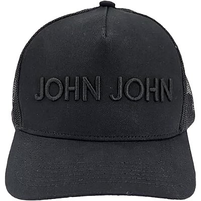Boné John John Trucker VE24 Preto Masculino