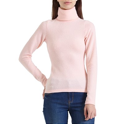 Blusa Canelada Forum Justa In24 Rosa Flutter Feminino