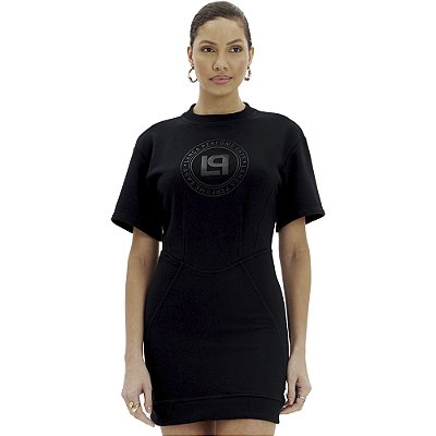 Vestido Easy Lança Perfume Curto In24 Preto Feminino