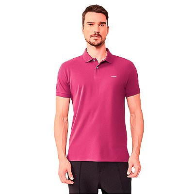 Camisa Polo Colcci Basic In24 Rosa Pink Masculino