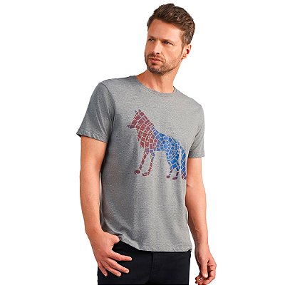 Camiseta Acostamento Casual In24 Grafite Masculino