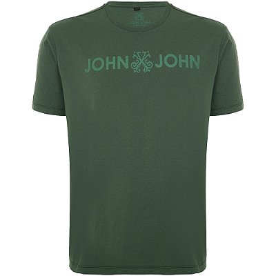Camiseta John John Regular Basic In24 Verde Masculino