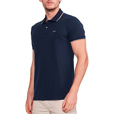 Camisa Polo Colcci Lined In24 Marinho Masculino