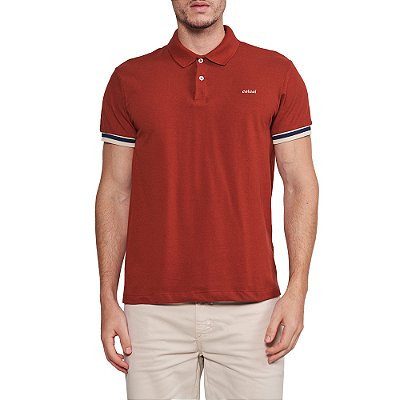 Camisa Polo Colcci Modern In24 Laranja Masculino