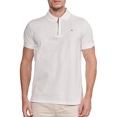 Camisa Polo Colcci Malha In24 Off White Masculino