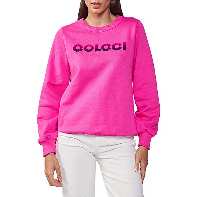 Moletom Colcci Malha In24 Rosa Stacy Feminino