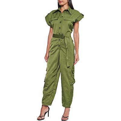 Macacão Colcci Nylon In24 Verde Livas Feminino
