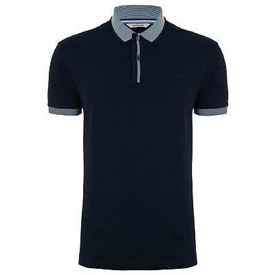 Camisa Polo Dudalina Retilínea In24 Marinho Masculino