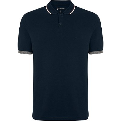 Camisa Polo Individual Regular In24 Marinho Masculino