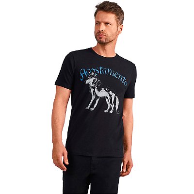 Camiseta Acostamento Elastane In24 Preto Masculino