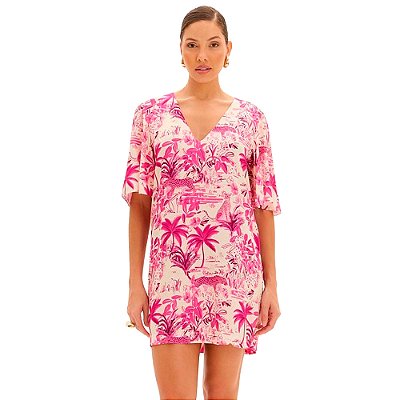 Vestido Lança Perfume Florest Pink Pr25 Rosa Feminino