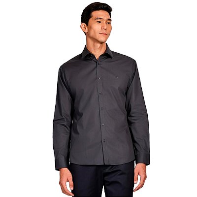 Camisa Aramis Slim Ve25 Cinza Masculino