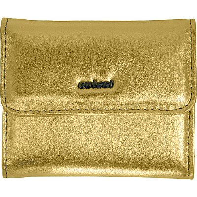 Carteira Couro Colcci Placa Pr25 Dourado Feminino