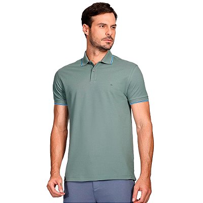 Camisa Polo Aramis 4 Frisos Ve25b Verde Masculino