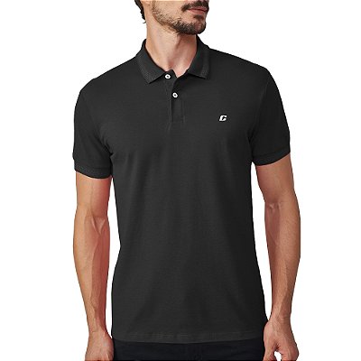 Camisa Polo Colcci Dots Pr25 Preto Masculino