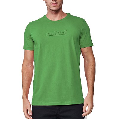 Camiseta Colcci Slim Pr25 Verde Dille Masculino