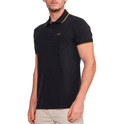 Camisa Polo Colcci Line Pr25 Preto Masculino
